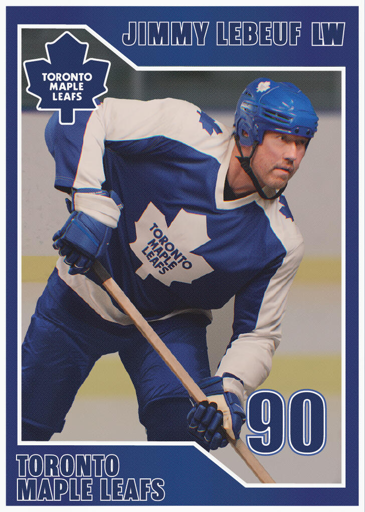 Int. Lester's Bedroom - Hockey Card Prop (front)