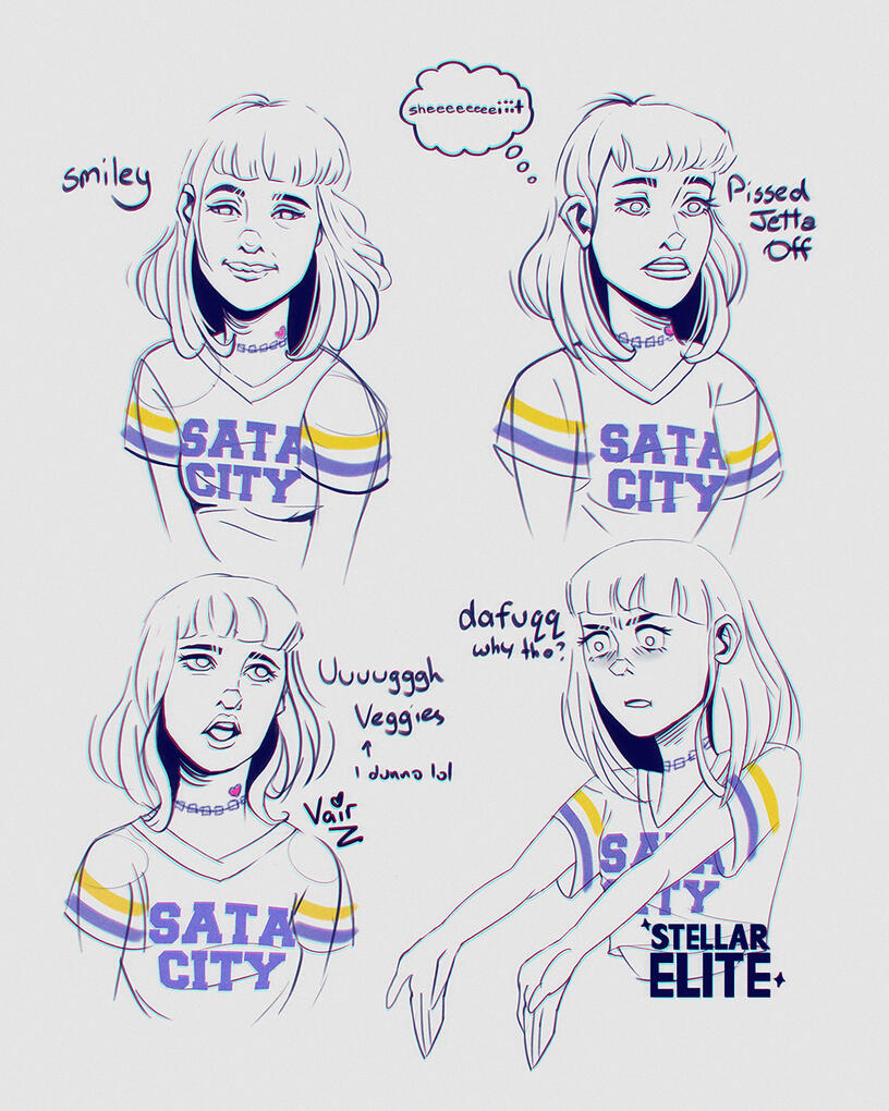 Character Expression Sheet - Vair